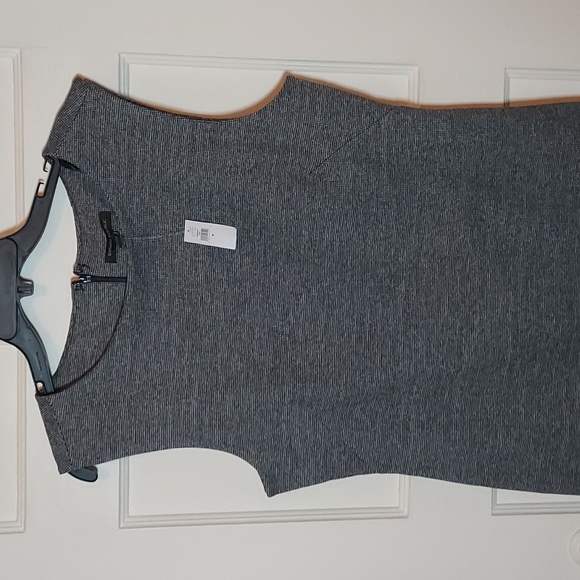 Banana Republic Factory Charcoal Mini Houndstooth Sheath Dress - Picture 2 of 13